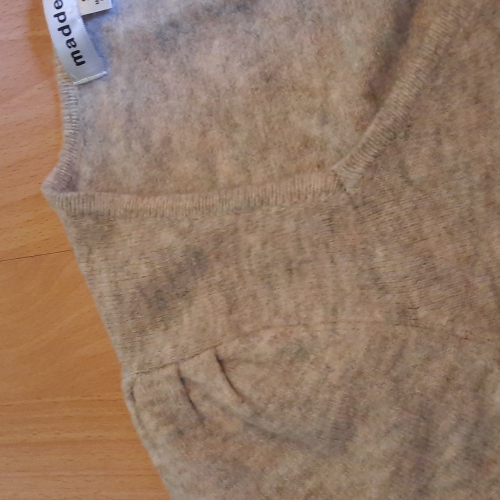 FREE- Beige Cardigan with Jewelled Buttons - Picture 5 of 9